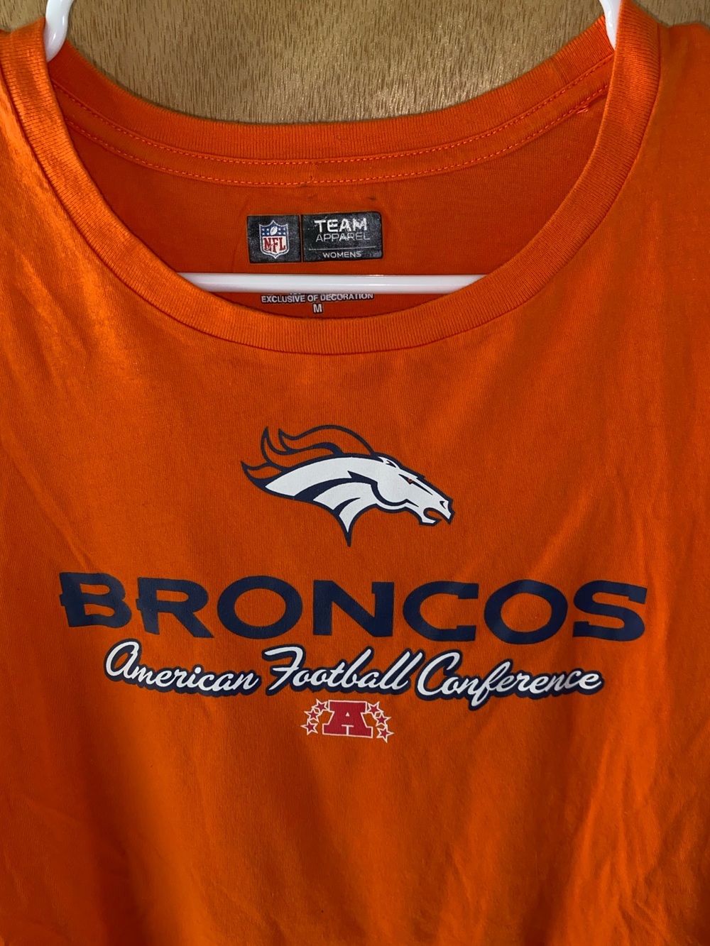 NFL Denver Broncos Woman’s Orange Longsleeve T-Shirt | Size Medium - Picture 3 of 6